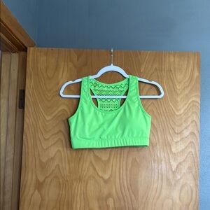 Neon Green Sports Bra